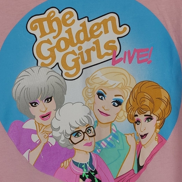 Saucy Golden Girls T-Shirt Tee - Pink - Picture 2 of 7